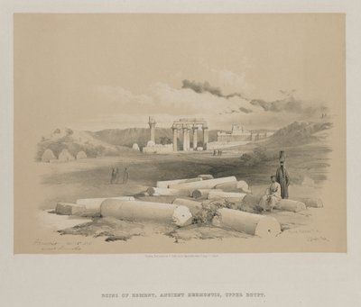 埃及和努比亚，第二卷：赫蒙，古代赫蒙提斯，1848年。 作者 路易斯·哈格