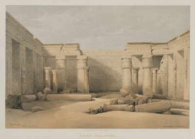 埃及和努比亚，第二卷：Medinet Abou，底比斯，1847年。 作者 路易斯·哈格