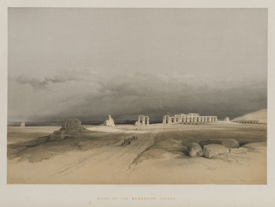 埃及和努比亚，第二卷：《记忆的废墟》，底比斯，1847年。 作者 路易斯·哈格