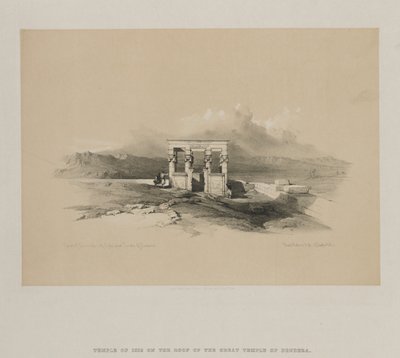 埃及和努比亚，第二卷：伊西斯神庙，建于1848年。 作者 路易斯·哈格