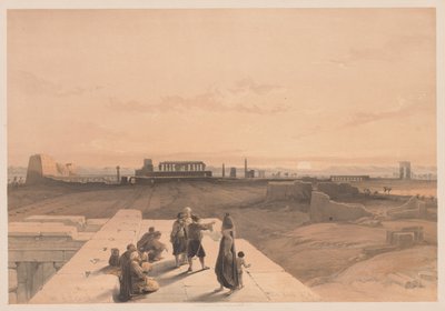 埃及和努比亚：第一卷-第38号，卡纳克遗迹，1838年。 作者 路易斯·哈格