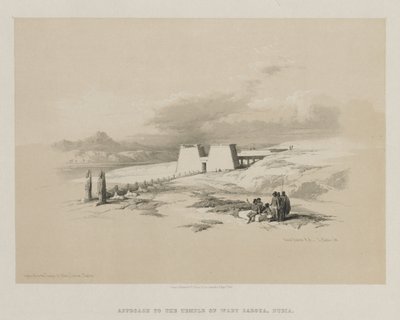 埃及和努比亚，第一卷：通往努比亚瓦迪·萨布瓦神庙的方法，1847年。 作者 路易斯·哈格