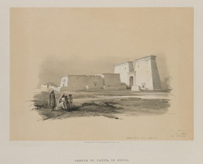 埃及和努比亚，第一卷：达克（Nakbia），1846年。 作者 路易斯·哈格