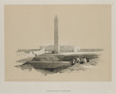 埃及和努比亚，第一卷：亚历山大的方尖碑，俗称埃及艳后针，1846年。 作者 路易斯·哈格