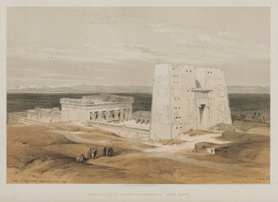 埃及和努比亚，第一卷：埃德富神庙，上古埃及Apollinopolis，1847年。 作者 路易斯·哈格