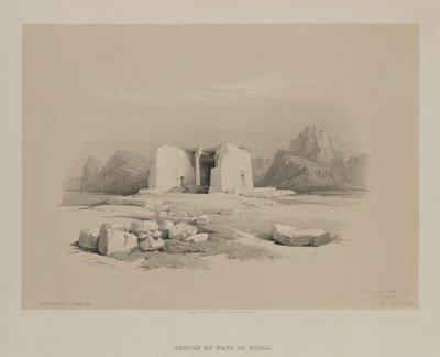 埃及和努比亚，第一卷：努比亚塔法的神庙，1846年。 作者 路易斯·哈格