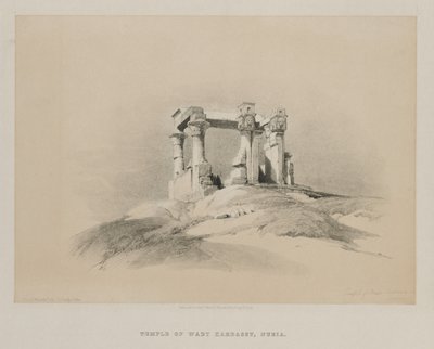 埃及和努比亚，第一卷：努比亚的Wady Kardassy庙，1846年。 作者 路易斯·哈格