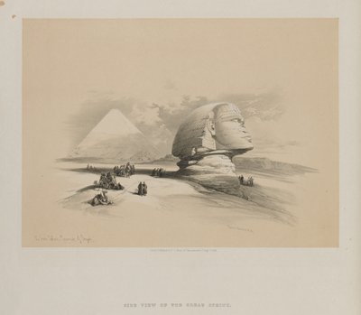 埃及和努比亚，第一卷：大狮身人面像，盖泽金字塔，1846年。 作者 路易斯·哈格