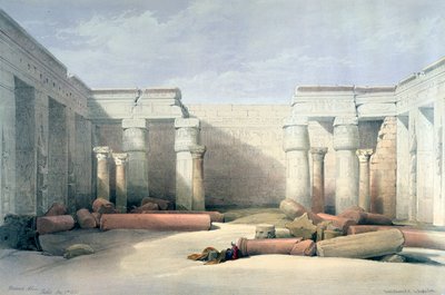 Medinet Abou，底比斯，1832年12月5日，埃及，十九世纪 作者 路易斯·哈格