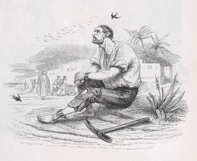 燕子》选自《贝朗热全集》，1836年。创作人：Louis-Henri Brevière, Cesar-Auguste Hebert. 作者 路易斯·亨利·布雷维埃，塞萨尔·奥古斯特·赫伯特