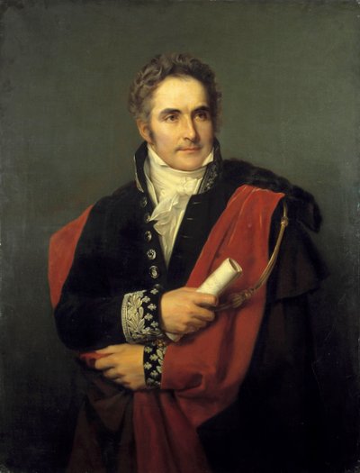 1831 年部长、理事会主席 Casimir Perier 的肖像 19 世纪 Louis Hersent (1777-1860) 作画。 暗淡。 1,65 x 0,90 米。 凡尔赛宫，城堡博物馆 作者 路易·赫尔森（Louis Hersent）