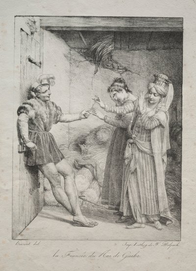 加尔比国王的未婚妻，1800年。 作者 路易丝·玛丽·珍妮·赫森特