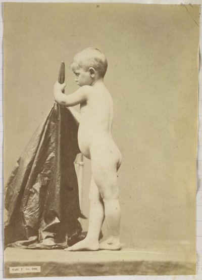 裸体儿童研究，从侧面看 作者 Louis Jean Baptiste Igout（归因于）