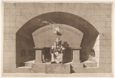 死灵墓登上狮身人面像，约。 1779-84。 作者 路易·简·德斯普雷斯