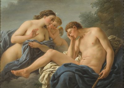 Diane et Endymion - Diana and Endymion, by Lagrenee, Louis Jean Francois, dit l