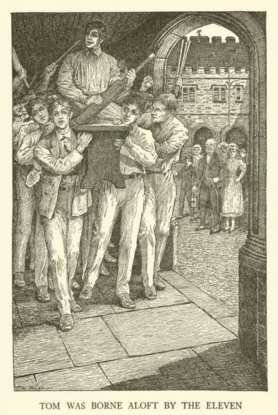 汤姆布朗的学校日插图（版画） 作者 路易斯·约翰·黑德