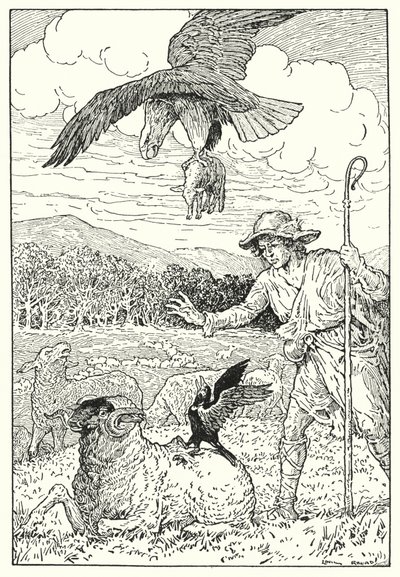 老鹰与鸦雀》（石版画） 作者 路易斯·约翰·黑德
