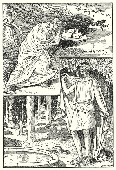北风与太阳（石版画） 作者 路易斯·约翰·黑德