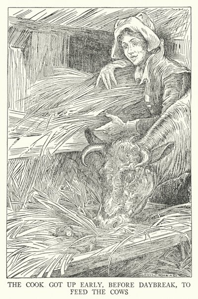 厨师早早起床，天还没亮就去喂牛了（litho）。 作者 路易斯·约翰·黑德