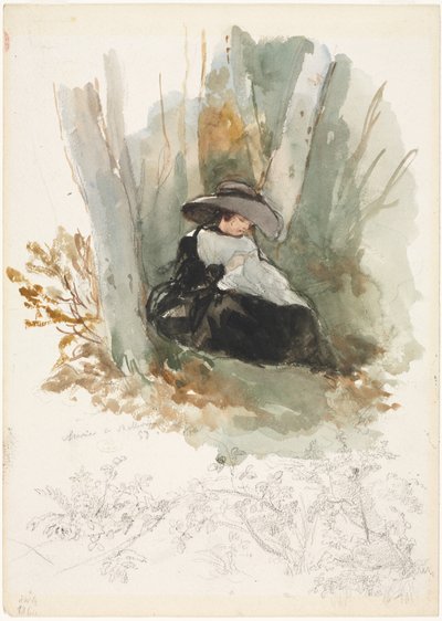 玛丽·贝尔维尤（MarieàBellevue），1858年。 作者 路易斯·约瑟夫·加莱特
