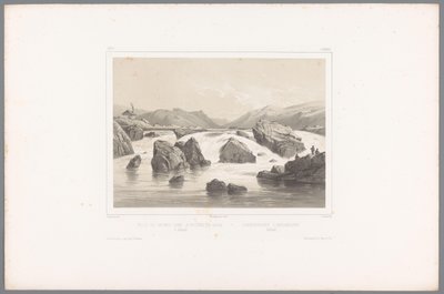 哈兰德卡萨河上的鲑鱼渔民
Pêche du saumon dans la rivière de Kassa à Halland / Laxefiskeriet i Kassaelven, Halland（物上标题）
斯堪的纳维亚的面孔（系列标题）
Vues du Nord.Suède （系列标题） 作者 路易斯·朱利安·贾科特（Louis Julien Jacottet）