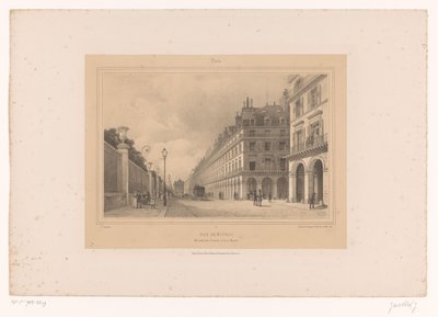 里沃利街的景色 里沃利街。 Ministère des Finances et de la Marine（物体上的标题） 巴黎及其周边景点（系列标题） 巴黎（物体上的系列标题） 作者 路易斯·朱利安·贾科特（Louis Julien Jacottet）