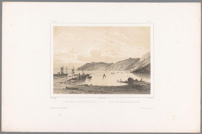 莫尔莱港口景观
Vue prise du Port de Mólleleie / Udsigt fra Havnen ved Mólleleie（物上标题）
斯堪的纳维亚风景（系列标题）
Vues du Nord.Suède （系列标题） 作者 路易斯·朱利安·贾科特（Louis Julien Jacottet）