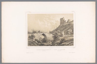 哈默斯胡斯城堡遗址景观 Lesarunes du Château de Hammershuus / Ruiner af Hammershuus（物体上的标题） 斯堪的纳维亚的面孔（系列标题） 北方之景。 丹麦（系列标题） 作者 路易斯·朱利安·贾科特（Louis Julien Jacottet）