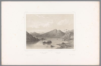 泰勒马克的诺斯约湖景观
Le lac du Nord à Tellemarken / Nordsjóen i Tellemarken（物体上的标题）
斯堪的纳维亚的面孔（系列标题）
Vues du Nord.Norvège（系列标题） 作者 路易斯·朱利安·贾科特（Louis Julien Jacottet）