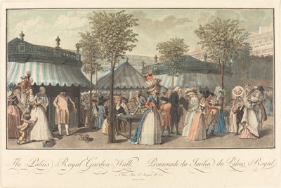 皇家宫殿--花园之路 / Promenade du Jardin du Palais Royal 作者 克劳德·路易斯·德雷斯之后的路易斯·勒科尔