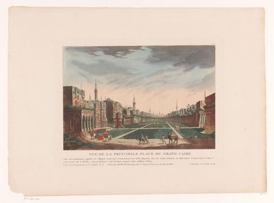 开罗广场景色
Vue de la Principale Place du Grand Caire（物上标题）
意大利、西班牙和埃及的城镇景观（系列标题） 作者 让·巴蒂斯特·根蒂