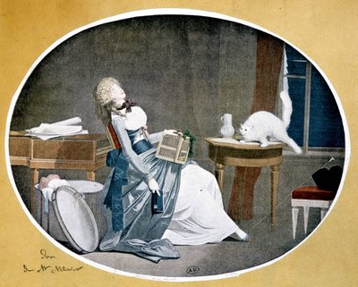 Louis Boilly (1761-1845) 的一幅画的复制品。 作者 路易斯·利奥波德（后）博伊（Boilly）