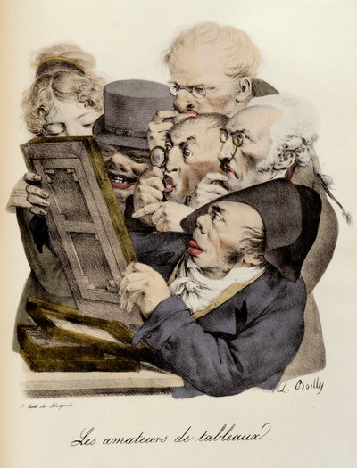 路易斯-利奥波德-博伊（Louis Leopold Boilly）的《绘画爱好者》雕刻作品 作者 路易斯·利奥波德·博伊
