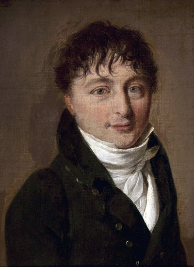 作曲家夏尔-古诺(1818-1893)与路易-利奥波德(Louis-Leopold)-博伊(1761-1845)的肖像--纸板上的油画--巴黎加尼耶歌剧院图书馆，巴黎 作者 路易斯·利奥波德·博伊