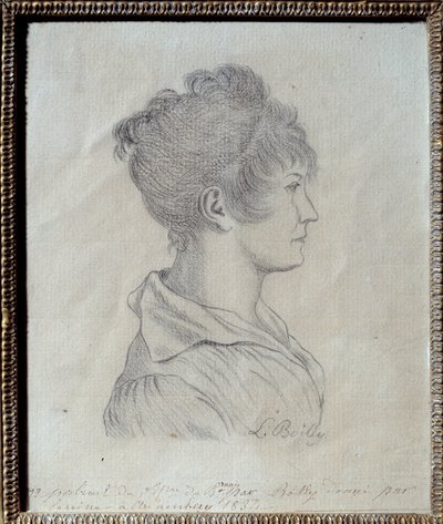 约瑟芬-德-博阿尔奈(1763-1814)的侧面肖像 路易斯-利奥波德-布瓦伊(1761-1845)绘制 1793年 太阳。0,17x0,21米 马尔梅松，城堡博物馆 作者 路易斯·利奥波德·博伊