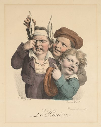 惩罚 作者 Louis Leopold Boilly
