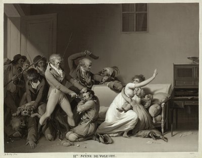 窃贼的第二场景：窃贼被捕，1810年 作者 路易斯·利奥波德·博伊