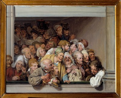 一个盒子，自由表演日 绘画 Louis Leopold Boilly (1761-1845) 1830 年 0.33x0.41 米凡尔赛宫，兰比内博物馆 - 剧院包厢，自由表演日。 路易斯·利奥波德·博伊利 (Louis Leopold Boilly) 的绘画 (1761-1845) 作者 路易斯·利奥波德·博伊