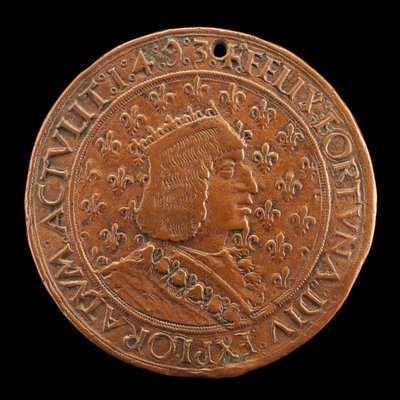 查理八世，1470-1498年，法国国王1483年[正面]，14931494年 作者 路易斯·莱佩尔