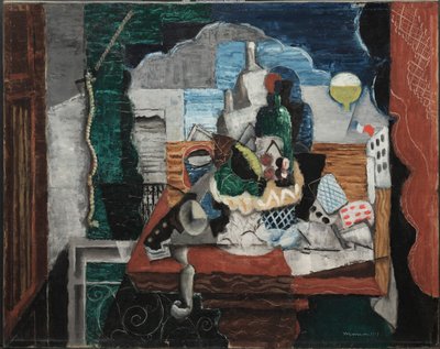 夜间咖啡厅 作者 路易·马可西西斯（Louis Marcoussis）