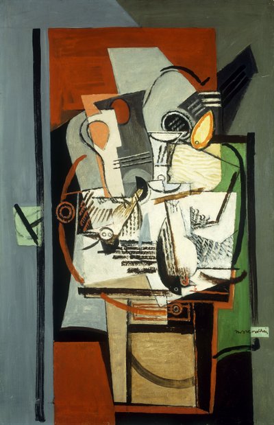 静物; Nature Morte，约1930年 作者 路易·马可西西斯（Louis Marcoussis）