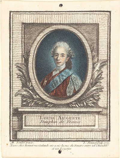 路易-奥古斯特，法国王储，1770年。 作者 路易·马林·邦内特