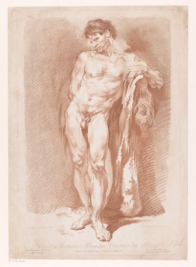 站立的裸体男子 作者 weduwe François Chéreau (I)