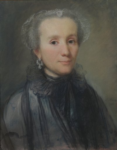 一名妇女的画象从波兰贵族的，1776年 作者 Louis Marteau