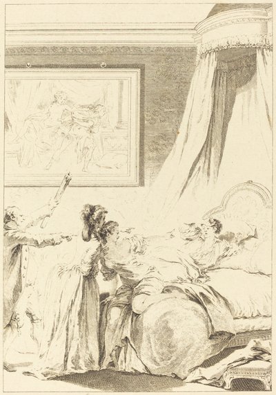 煤气中毒 作者 Louis Michel Halbou 和 Antoine Jean Duclos 在 Jean Honoré Fragonard 之后