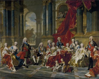菲利普五世家族，西班牙国王，1743年 作者 路易斯·米歇尔·范·卢