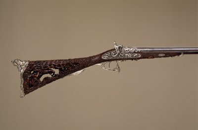 双管打击式猎枪，法国，巴黎，日期为1854年 作者 路易斯·佩兰