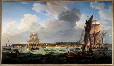 来自大海的哈佛。 Louis Philippe Crepin (1772-1851) 的绘画 作者 路易·菲利普·克雷潘