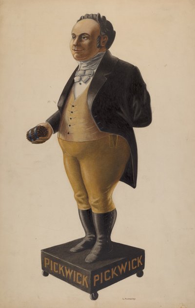 雪茄店图，约1938年。 作者 路易斯·普罗斯特德