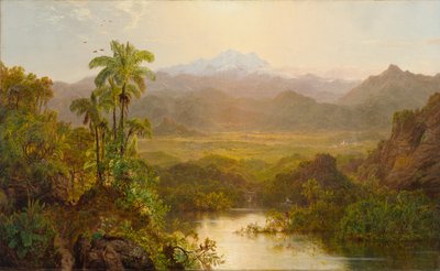 1859年在厄瓜多尔的景观 作者 Louis Rémy Mignot
